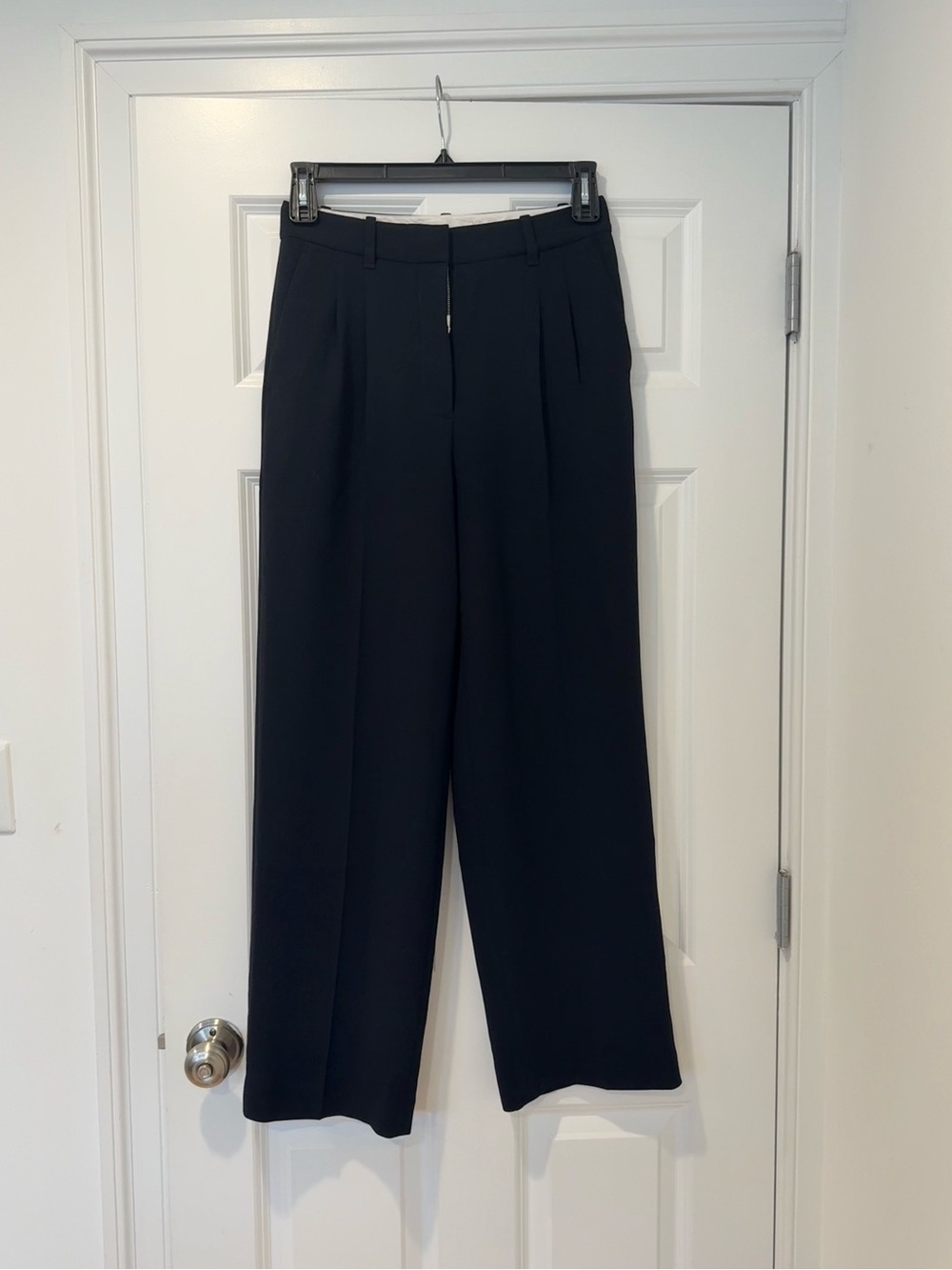 Wilfred Effortless Pants - Black Wide-Leg Tailored Trousers